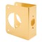 Prime-Line Brass Lock and Door Reinforcement Plate for 1-3/4 In. Thick Doors, Brass Finish (Single Pack) U 9558 - alternate 1